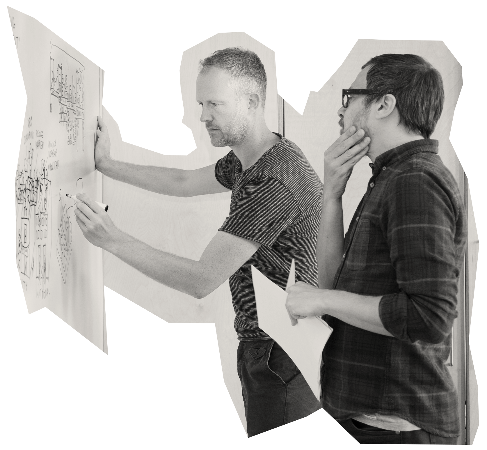 Scriberia founders Dan and Chris